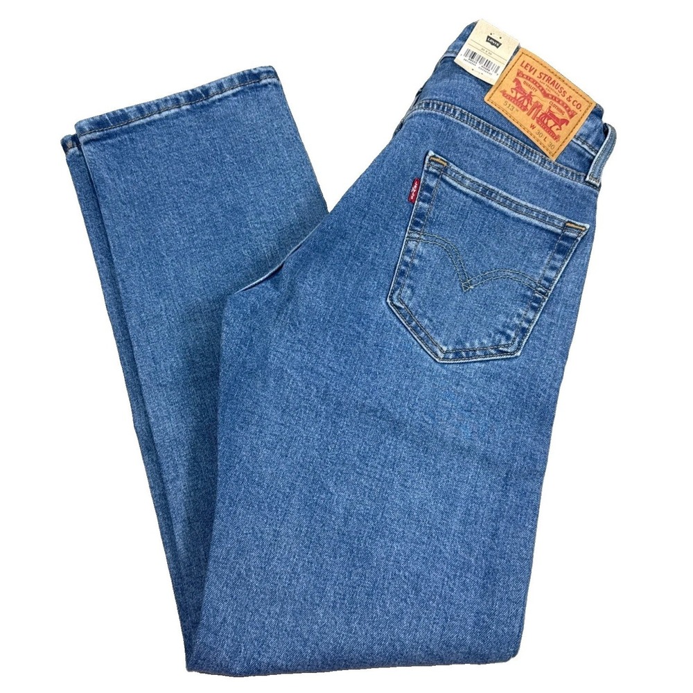 Levi's 513 Jeans Men's 30x30 Blue Denim Slim Straight Stretch NWT